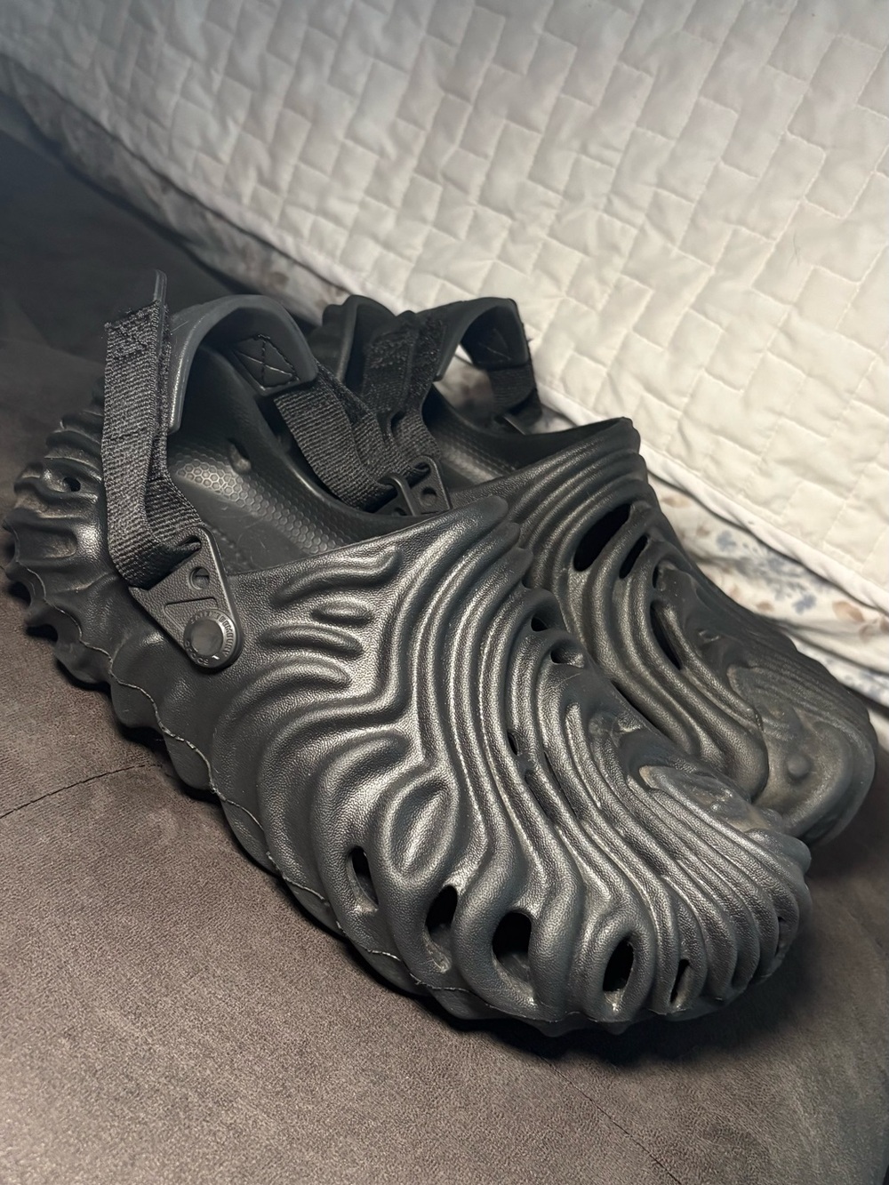 Crocs x Salehe Bembury Pollex Clogs in the Sasquatch colorway